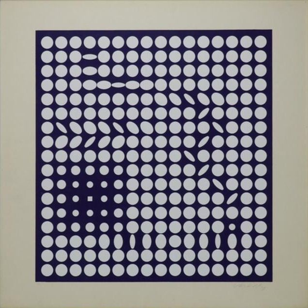 Sérigraphie Vasarely - Untitled