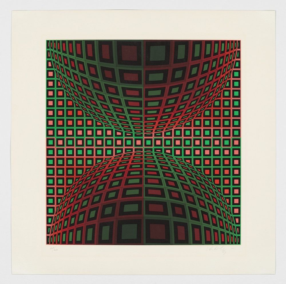 Sérigraphie Vasarely - Untitled