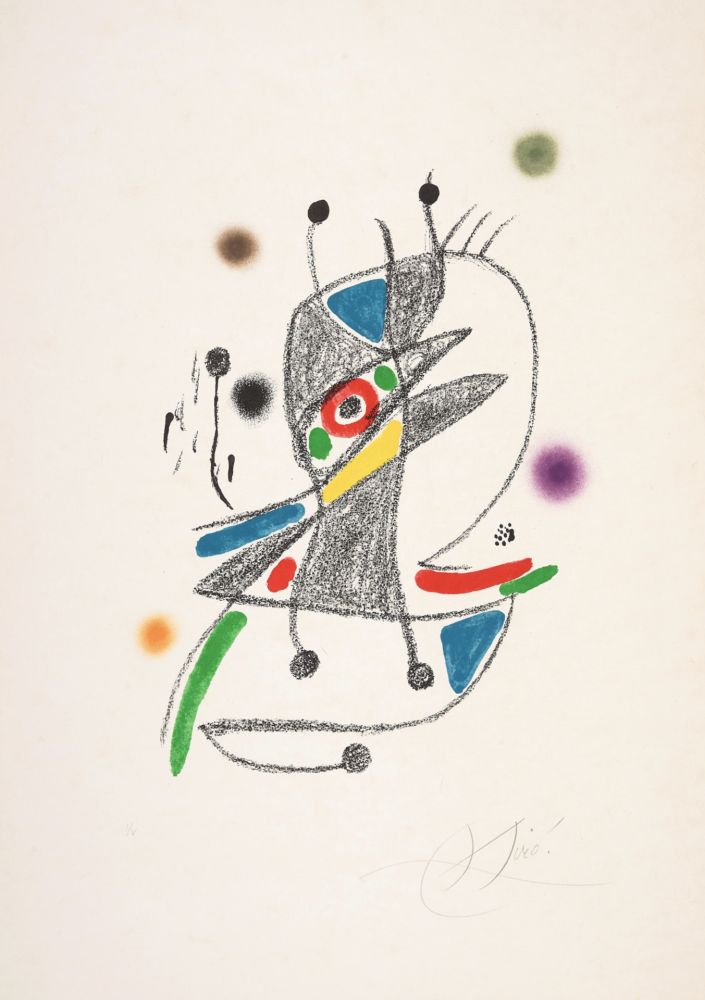 Lithographie Miró - Untitled 1 from Maravillas con variaciones acrósticas