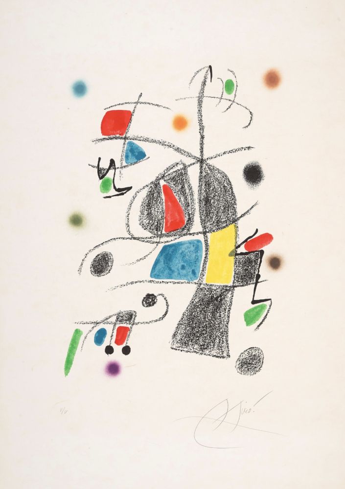 Lithographie Miró - Untitled 2 from Maravillas con variaciones acrósticas