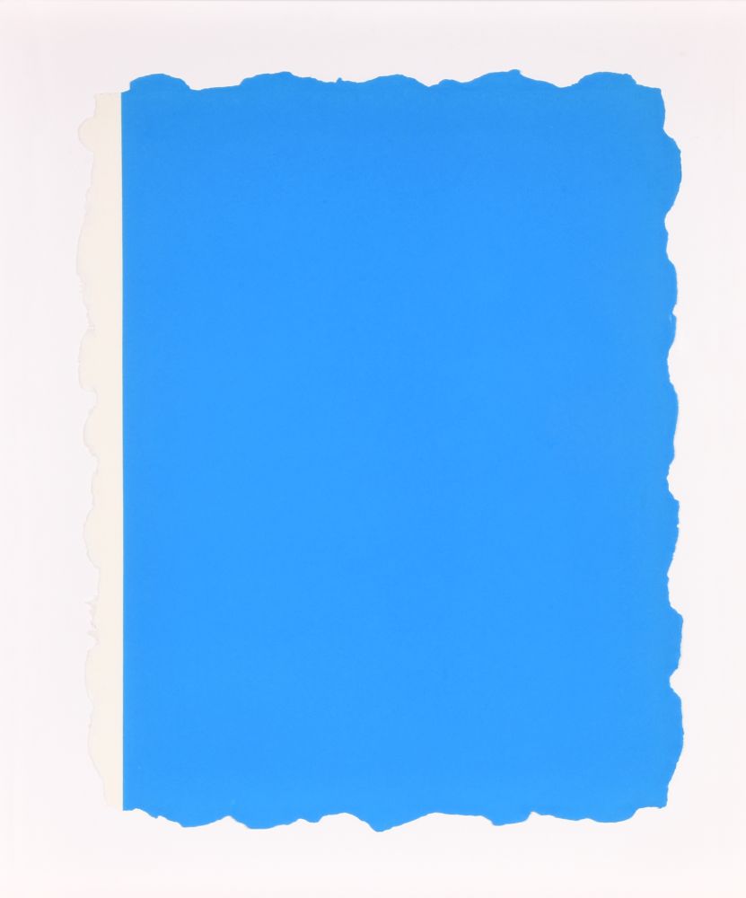 Aquatinte Flavin - Untitled, from Sequences - Blue