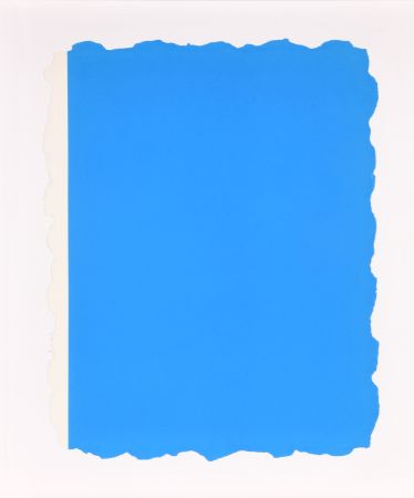 Aquatinte Flavin - Untitled, from Sequences - Blue