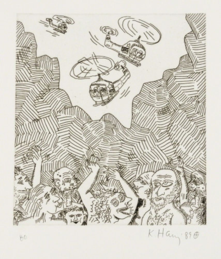 Gravure Haring - Untitled (From the Valley Suite)