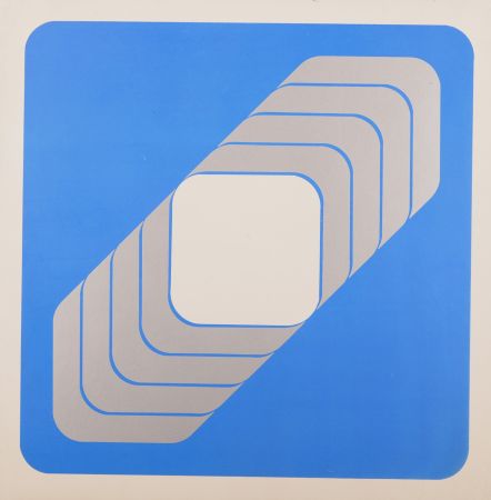 Sérigraphie Lenk - Untitled (Opt Art), 1967