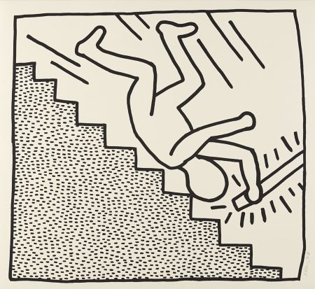 Sérigraphie Haring - Untitled (Plate 16) from The Blueprint Drawings