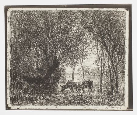 Aucune Technique Daubigny - Vaches sous Bois (Cows in the Woods, Cows under Trees)