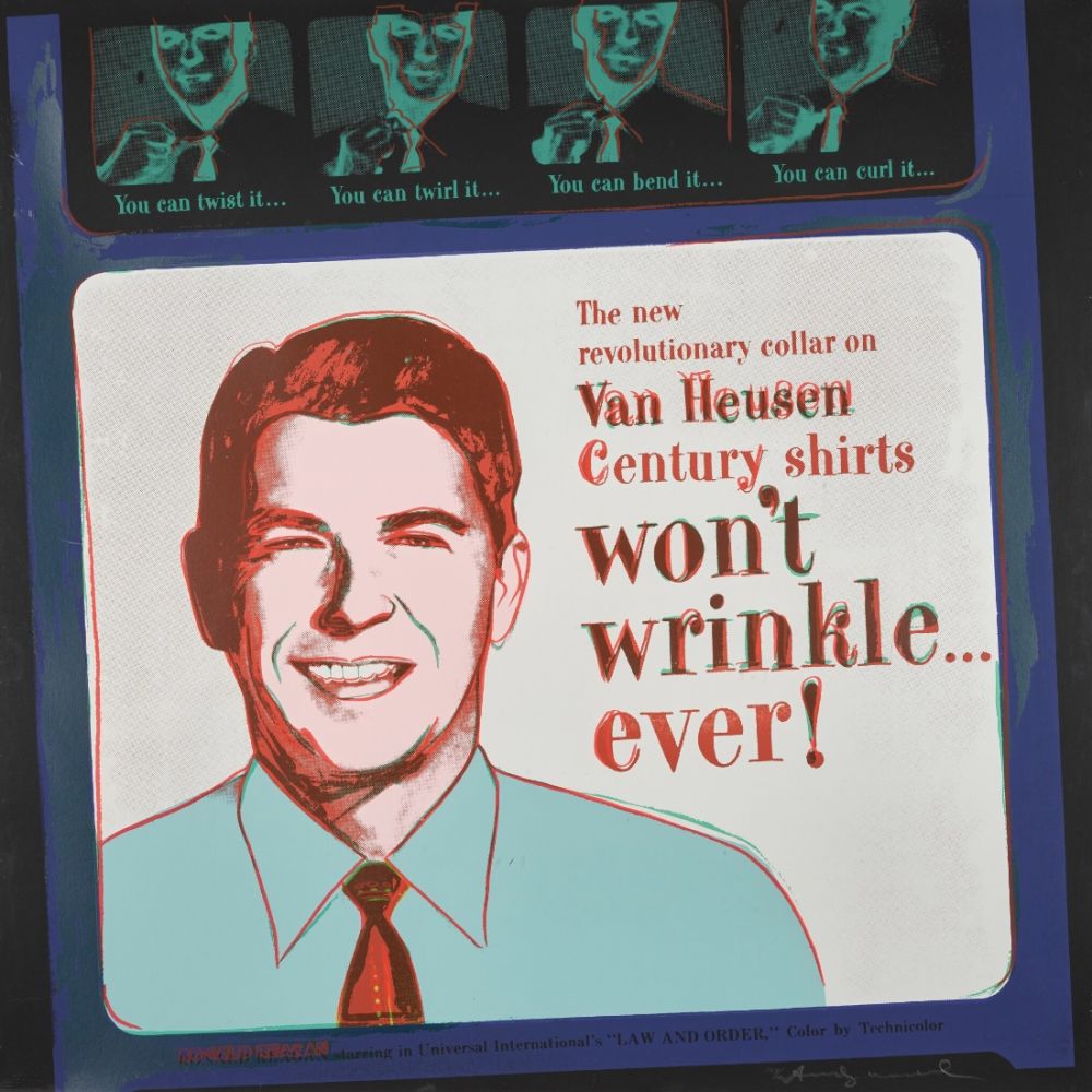 Sérigraphie Warhol - Van Heusen (Ronald Regan) (FS II.356)