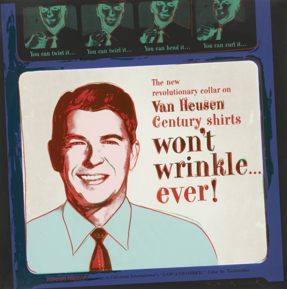 Sérigraphie Warhol - Van Heusen (Ronald Regan) (FS II.356)