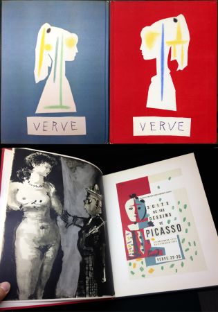 Livre Illustré Picasso - VERVE N° 29-30. Suite de 180 dessins de Picasso (The Human Comedy. 1954)