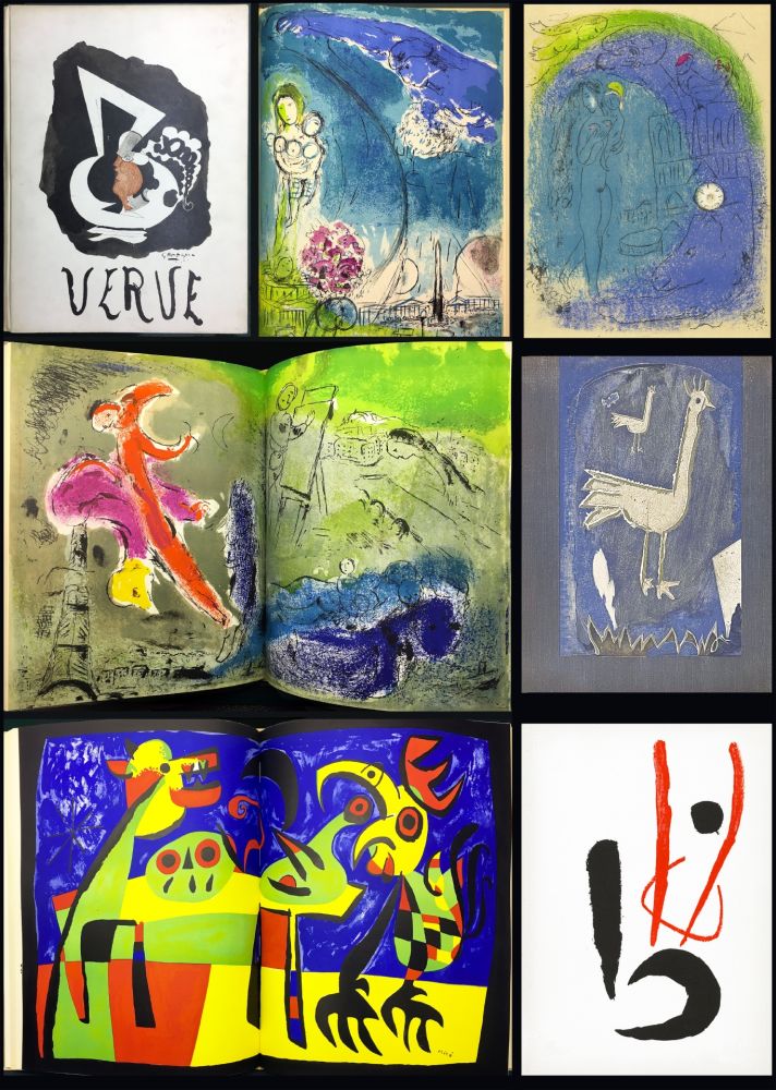 Livre Illustré Chagall - VERVE Vol. VII. N° 27-28. VISIONS DE PARIS (1953)