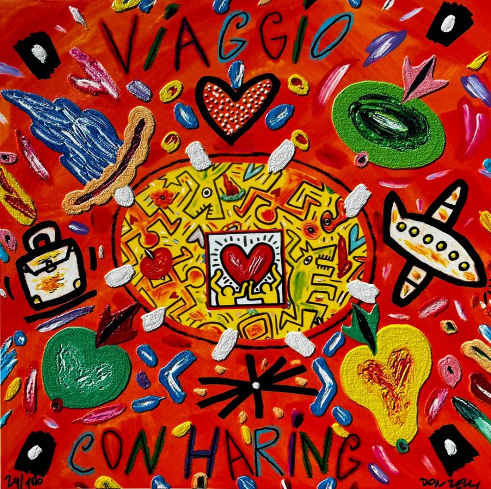 Sérigraphie Donzelli - Viaggio con Haring