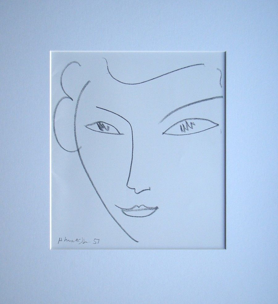 Lithographie Matisse - Visage