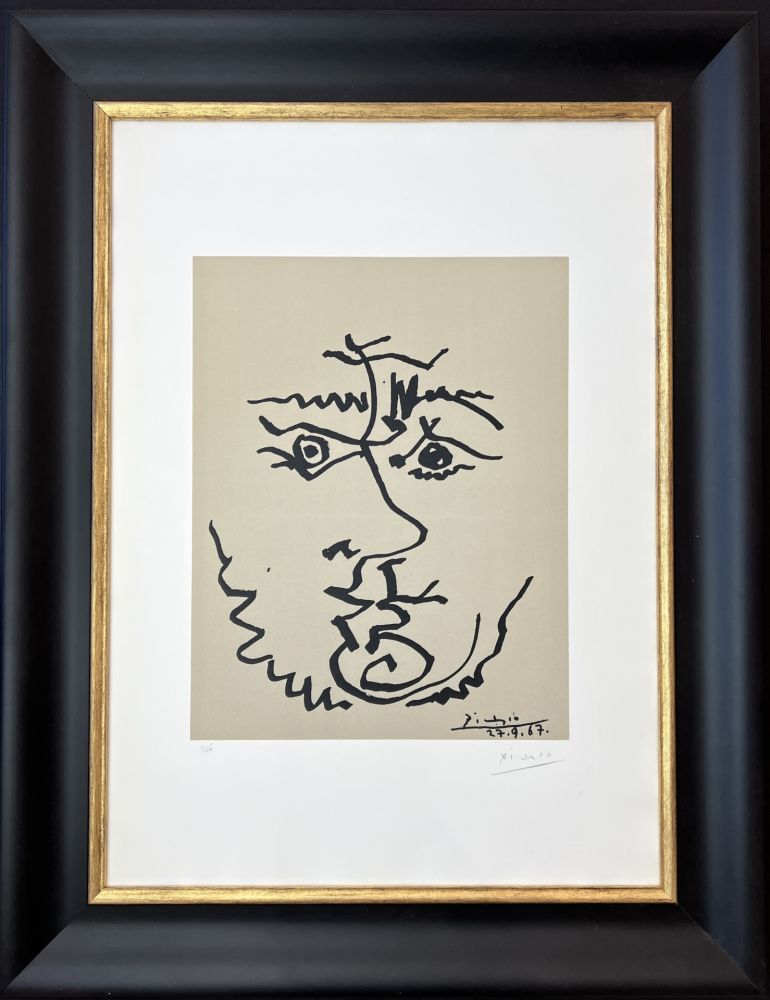 Lithographie Picasso - Visage (Face)