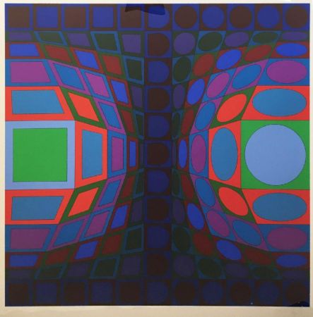 Sérigraphie Vasarely - Viva